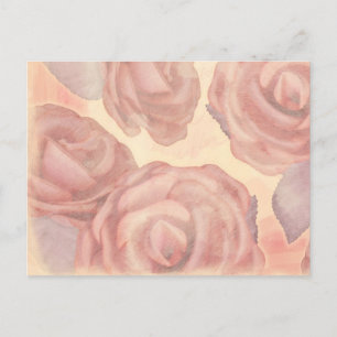 Roses de thé, carte postale