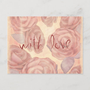 Roses de thé, carte postale