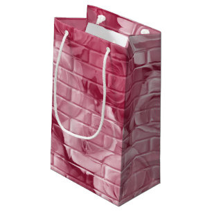 Roses en briques 14 Sac cadeau Mauve-Petit