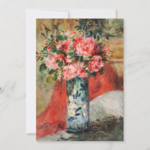 Roses et pivoines dans un vase   Renoir
