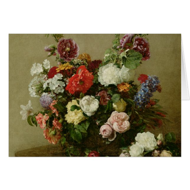 Roses et pivoines français, 1881 (Devant horizontal)