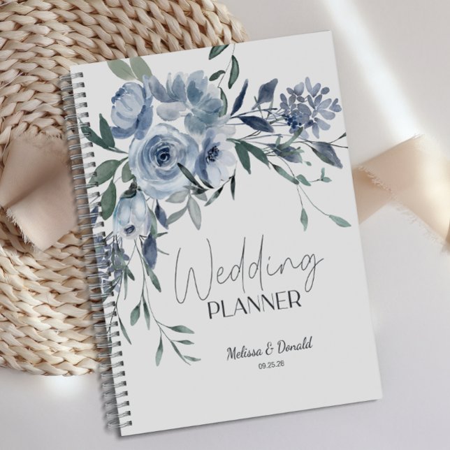 Roses Fleurs Bleu Poussiéreux Mariage (Créateur téléchargé)