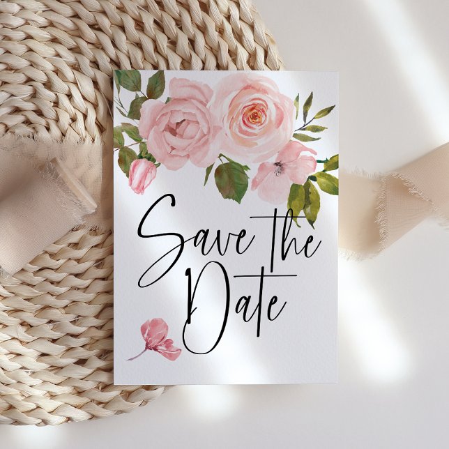 Roses Fleurs Roses Rose Gauche Save The Date (Créateur téléchargé)
