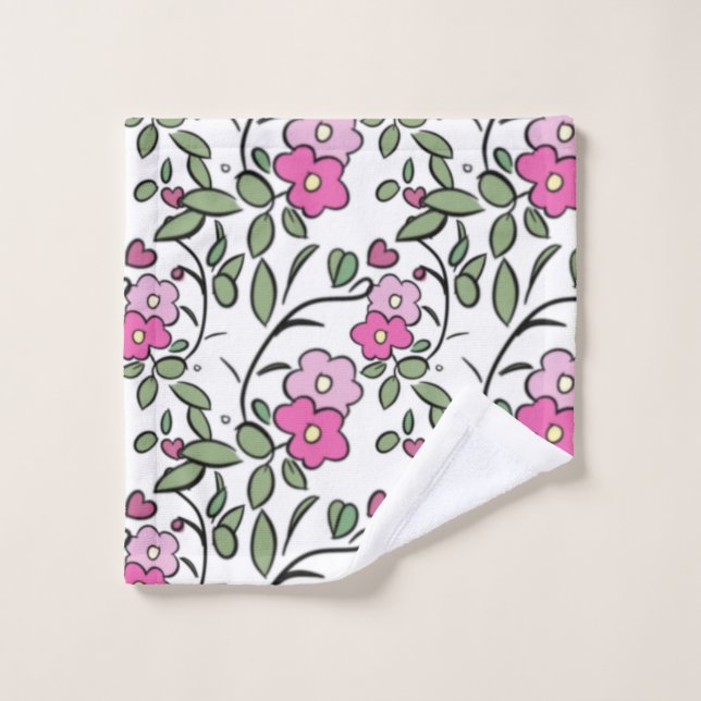 Roses Floraux (Gant de toilette)