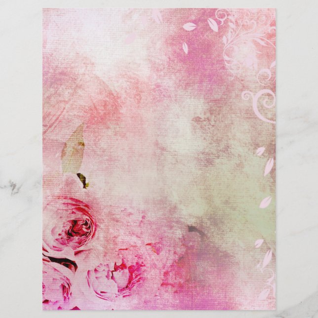 Roses floraux roses (Devant)