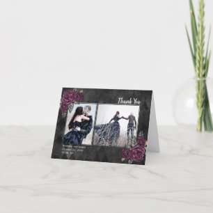 Roses gothiques 2 Photo Black Mariage Carte de rem