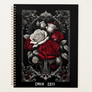 Roses gothiques en cadre orné