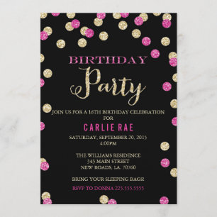 Roses indien et invitations d'anniversaire de