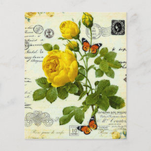Roses jaunes vintage
