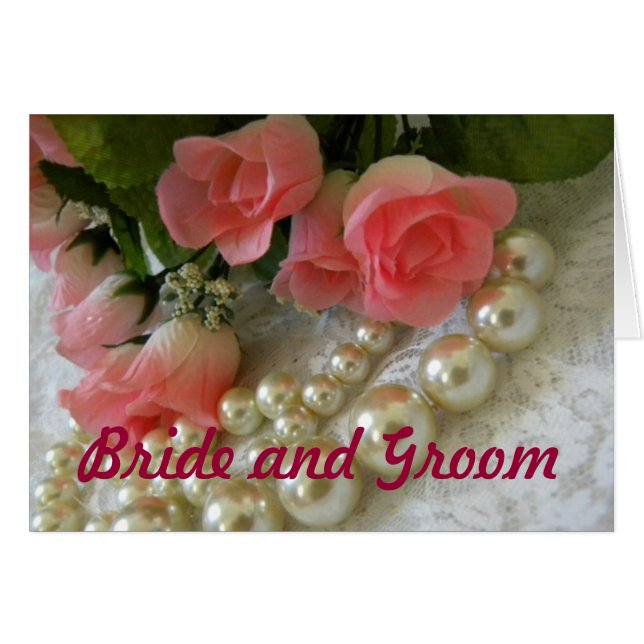 roses mariage et perles d'or (Devant horizontal)
