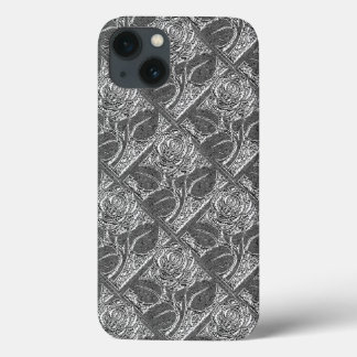 Roses métalliques-05-Argent-Galaxy Note4 Coque