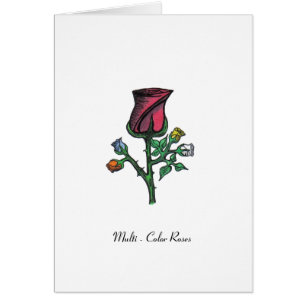 Roses multicolores