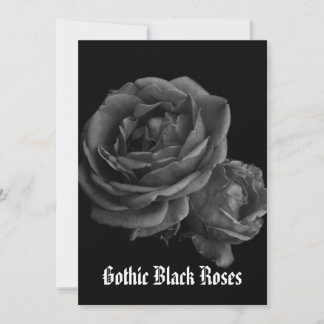 Roses noires romantiques gothiques