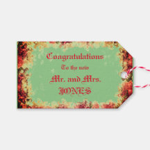 Roses Parfaites - Étiquettes pour sacs cadeaux de