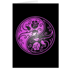 Roses, pourpre et noir de Yin Yang