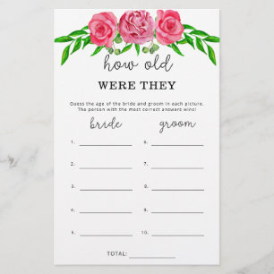 Roses Quel âge avaient-ils la mariée