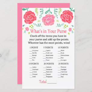 Roses Qu'y a-t-il dans votre sac à main