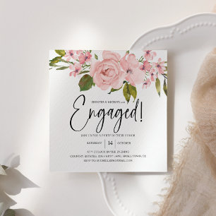 Roses Rose Pâle Élégant Engagement Floral