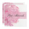 Roses roses et dentelle Bat mitzvah Invitation