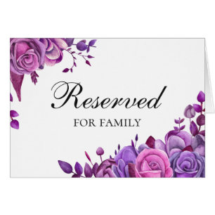 Roses roses et violettes. Panneau réservé mariage 