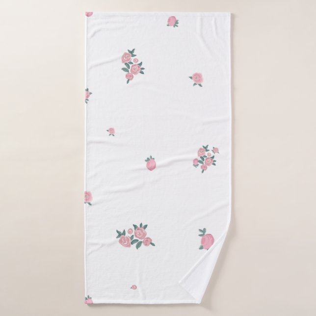 Roses roses mignonnes roses (Serviette de bain)