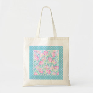 Roses roses, Papillons blancs, Sac fourre-tout Poi