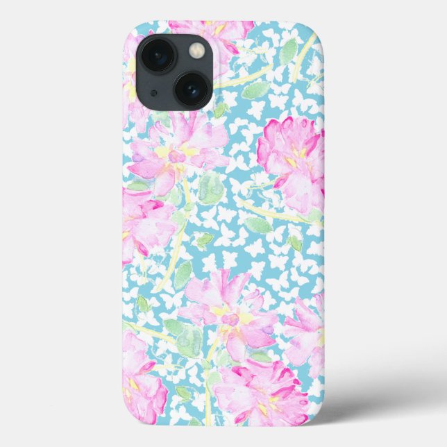 Roses roses, Papillons Samsung Galaxy Note 4 Coque (Verso)