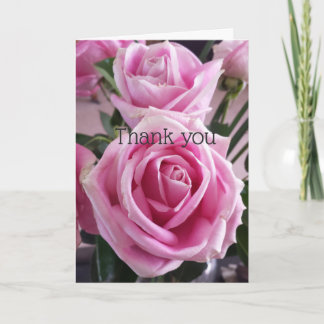 Roses roses pour vous - Merci