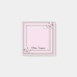 Roses Roses Roses, Perles Et Dentelles Post-it Not