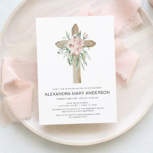 Roses Roses Roses Roses Roses Croix Baptême Floral