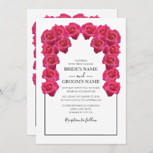 Roses Roses Roses Rustiques Invitations de mariage