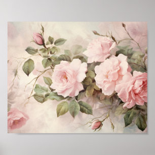 Roses roses vintages Art mural