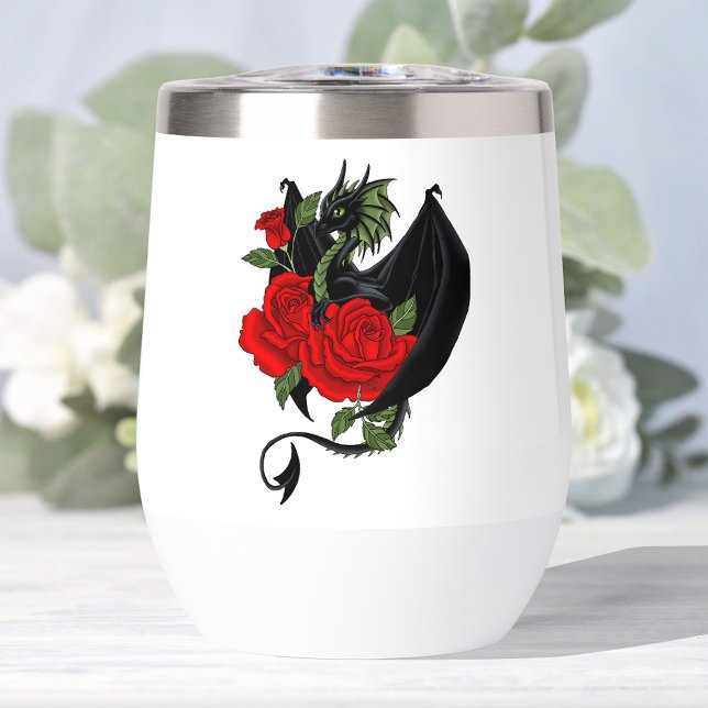 Roses rouges de dragon noir (Créateur téléchargé)