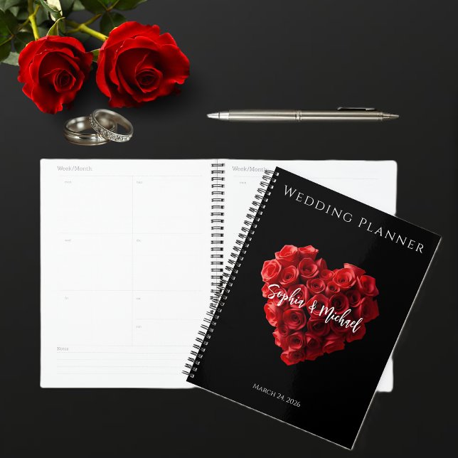 Roses Rouges en Forme de Cœur-Mariage (Heart Shaped Red Roses-Wedding-Planner )