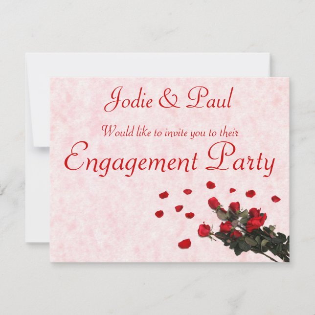 Roses Rouges - Invitation (Devant)