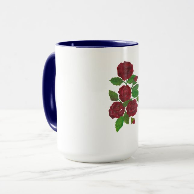 roses rouges Mug (Devant gauche)