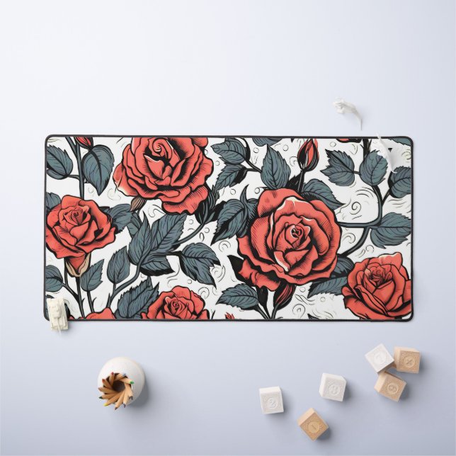 roses rouges sauvages (Tableau pour enfants)