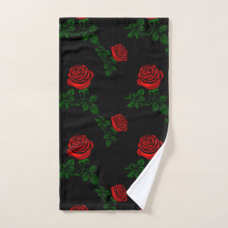 roses rouges sur arrière - plan noir