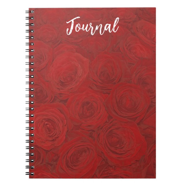 Roses rouges sur le Carnet du journal (Devant)