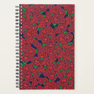 Roses rouges vintages Motif Valentine Fleurs d'art