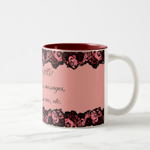 roses rouges vintages mots personnalisables mug