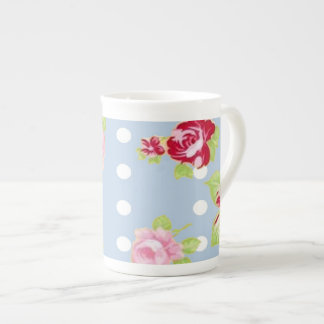 Roses sur l'os bleu Chine Mug