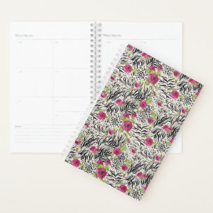 Roses sur Motif animal