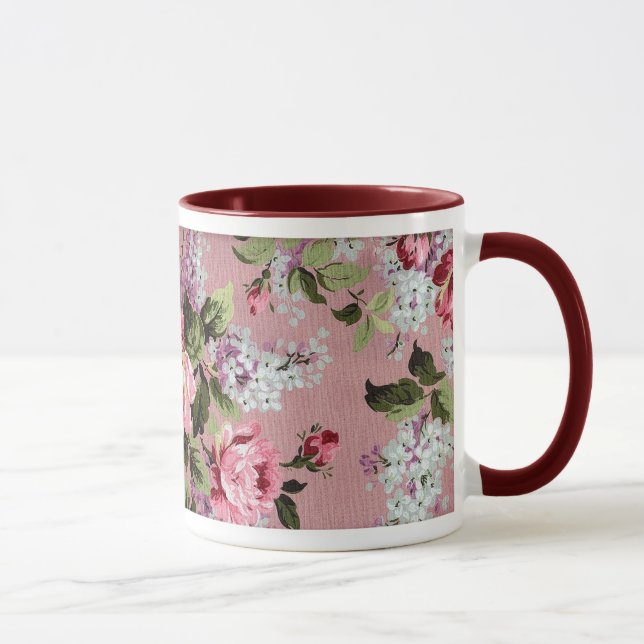 Roses victoriens Vintages et Lilacs Mug (Droite)