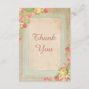 Roses Vintage Élégantes Merci