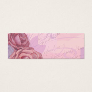 roses vintages, carte signet