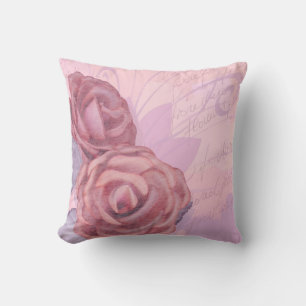 roses vintages, coussin