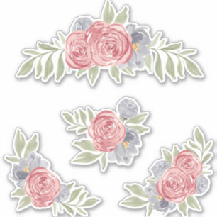 Roses vintages mettre autocollant