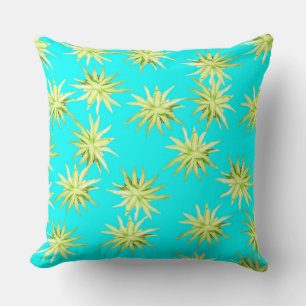 Rosette Agave - Oreiller à lancer Turquoise