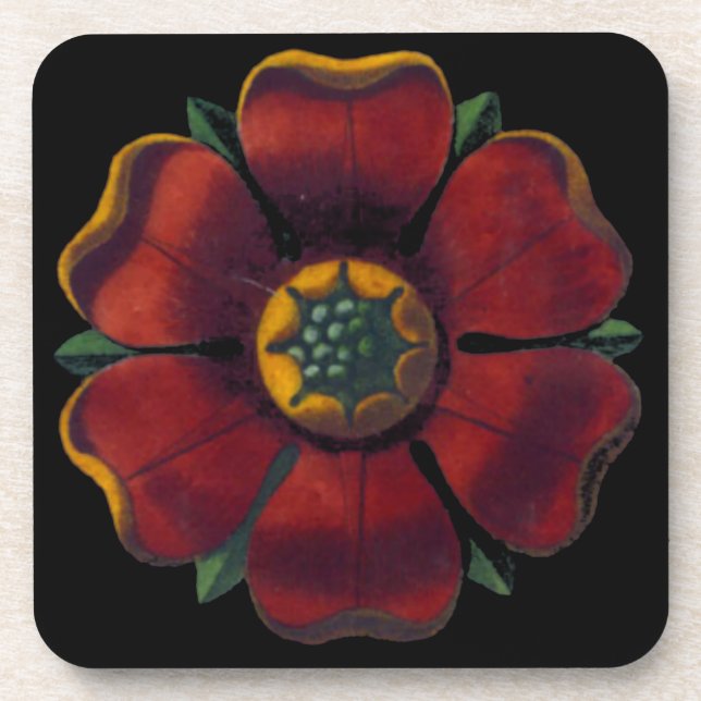 Rosette architecturale n° 1 - Dessous de verre (Devant)